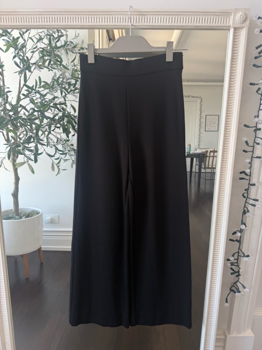 rag & bone Black Wide-Leg High-Rise Pants